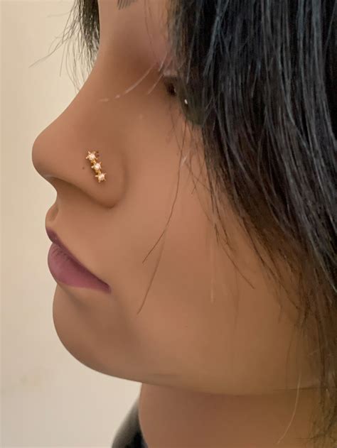 5mm nose ring - Nose Ring - Simple Clear Crystal Nose Screw - L-Shaped Nose Pin 20G 18G 2mm or 2.5mm 316L Stainless Steel Nose Ring - Diamond Nose Jewelry (7.9k) $ 15.00. FREE shipping Add to Favorites 22g 20g 18g 16g Natural gemstone 2-2.5mm Helix Ring- Gold Cartilage Earring-Tiny Silver Hoop- rook piercing Jewelry- gemstone earring ...
